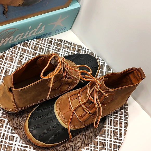 🥰 EUC Sorel Brand Out and About Ladies Leather Lace Up All Weather/Rainboot, 6 - Picture 12 of 16
